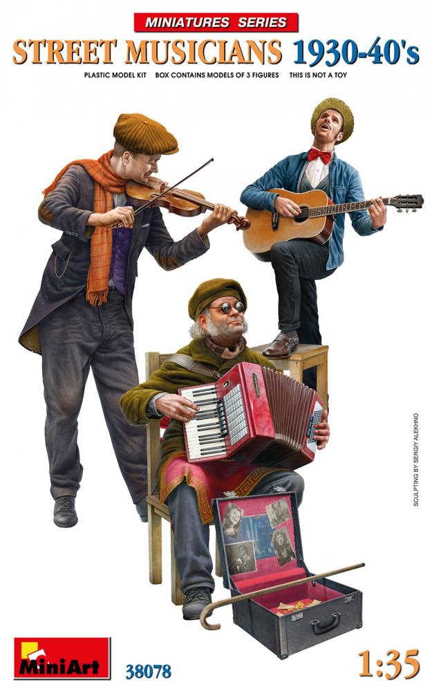 MINIART 38078 STREET MUSICIANS 1930-1940 S Model Figures