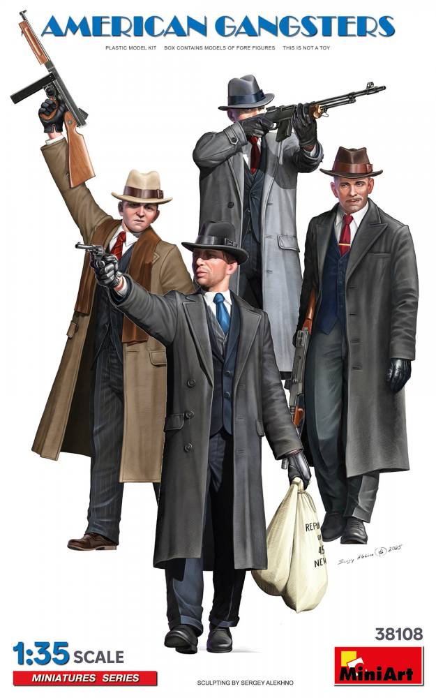 MINIART 38108 AMERICAN GANGSTERS Model Figures