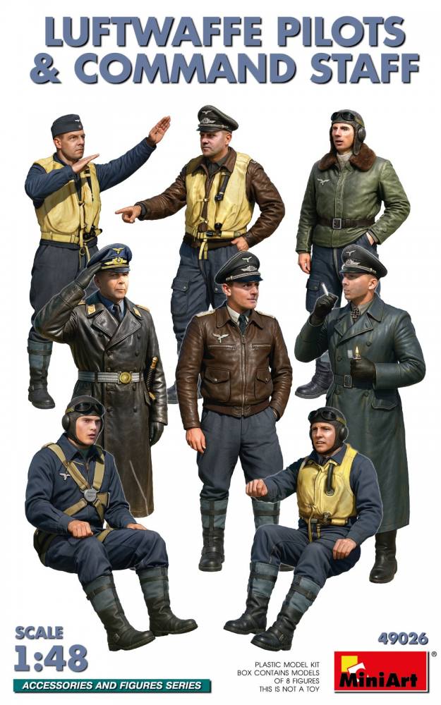 MINIART 49026 LUFTWAFFE PILOTS AND COMMAND STAFF Model Figures