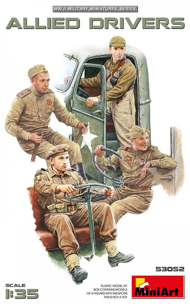 MINIART 53052 ALLIED DRIVERS Military Model Kits