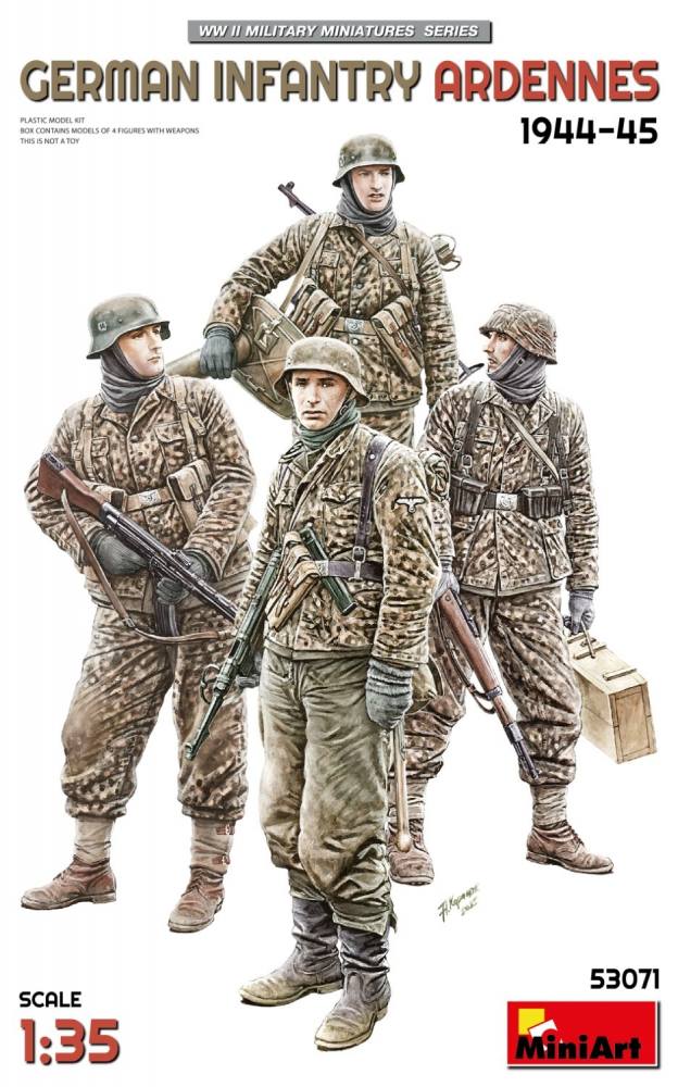 MINIART 53071 GERMAN INFANTRY ARDENNES 1944-45 Model Figures