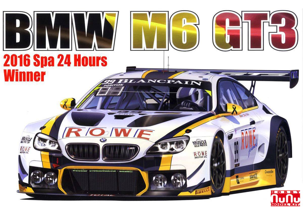 NUNU 24001 BMW M6 GT3 2016 SPA 24 HOURS WINNER Cars, Motorbikes & Trucks Model kits