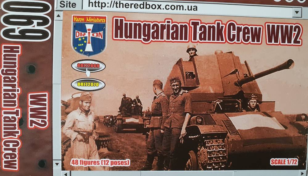 ORION 72069 HUNGARIAN TANK CREW WWII Model Figures