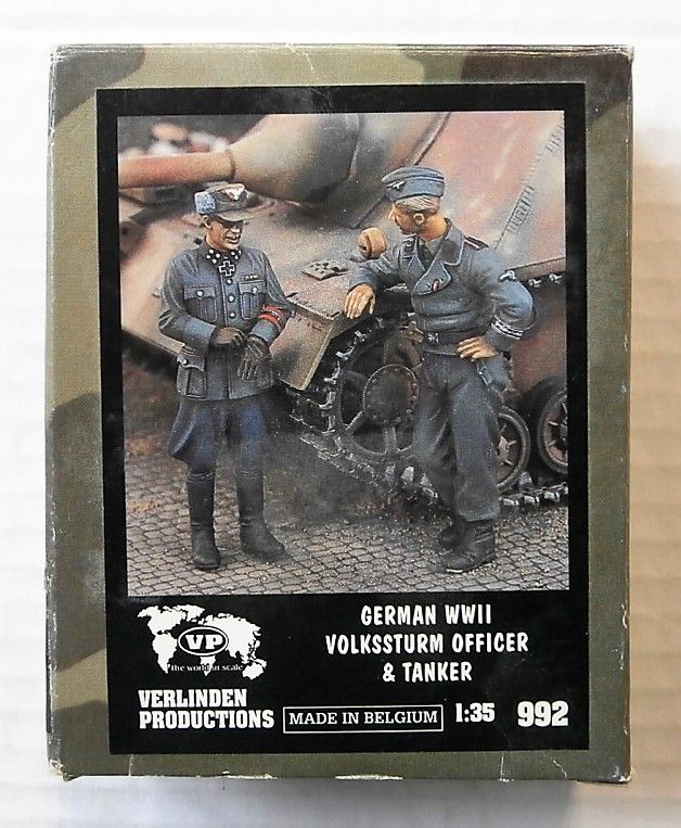 thumbnail image 2 of Verlinden 1/48 German Tank Crew WWII – 1 Full Figure + 3 Half-Figures, Resin, 2245 2 of 6
