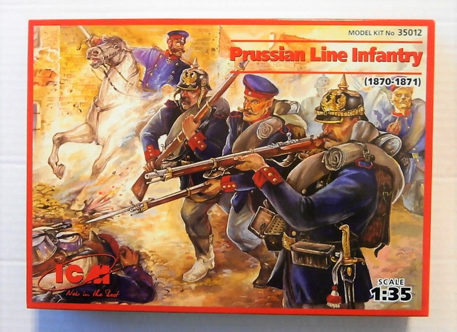 ICM 35012 Prussian Line Infantry Scale Plastic Kit 1/35 for sale online