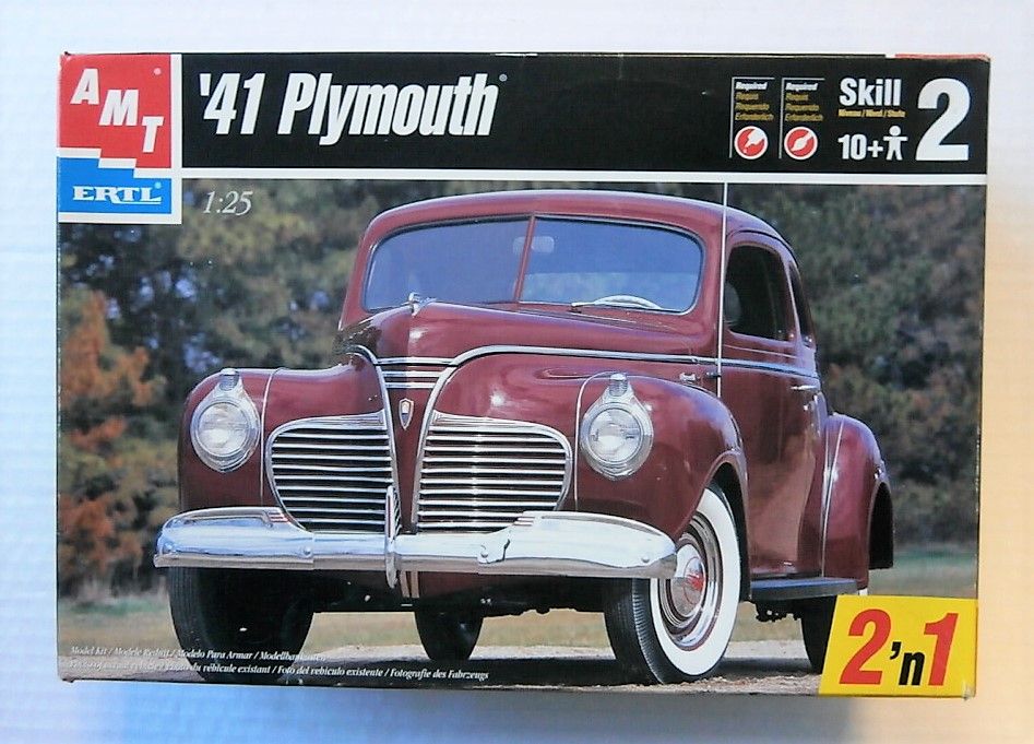 Amt 6184 41 Plymouth Model Kit Cars Motorbikes Trucks