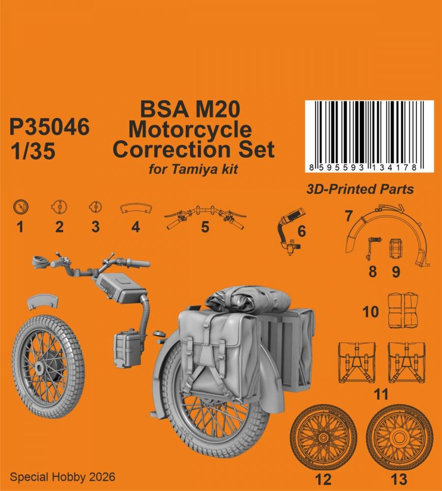 CMK P35046 BSA M20 MOTORCYCLE CORRECTION SET Conversion Sets