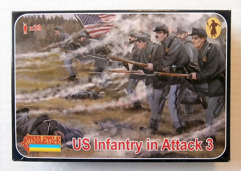 1/72 Strelets US Infantry In Attack #3  #179 ACW 