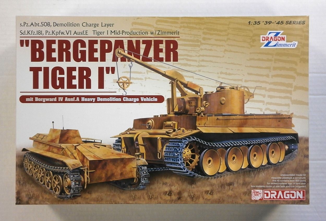 Maquette Dragon Models - Char Tiger 1 Avec Zimmerit - 1/72 - Réf 60022