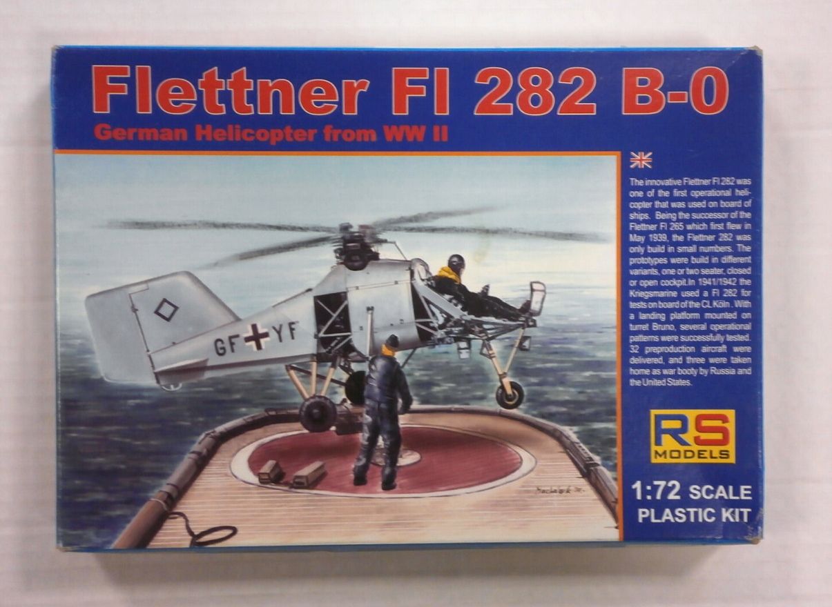 Rs Models 9 Flettner Fi 2 B 0 Model Aircraft Kit