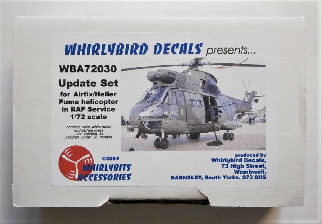 WHIRLYBIRD Conversion Sets WBA72030 UPDATE SET FOR AIRFIX/HELLER PUMA HELICOPTER Resins