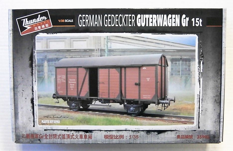 Thunder Model TM35902 1/35 German Gedeckter Guterwagen Gr  15t 