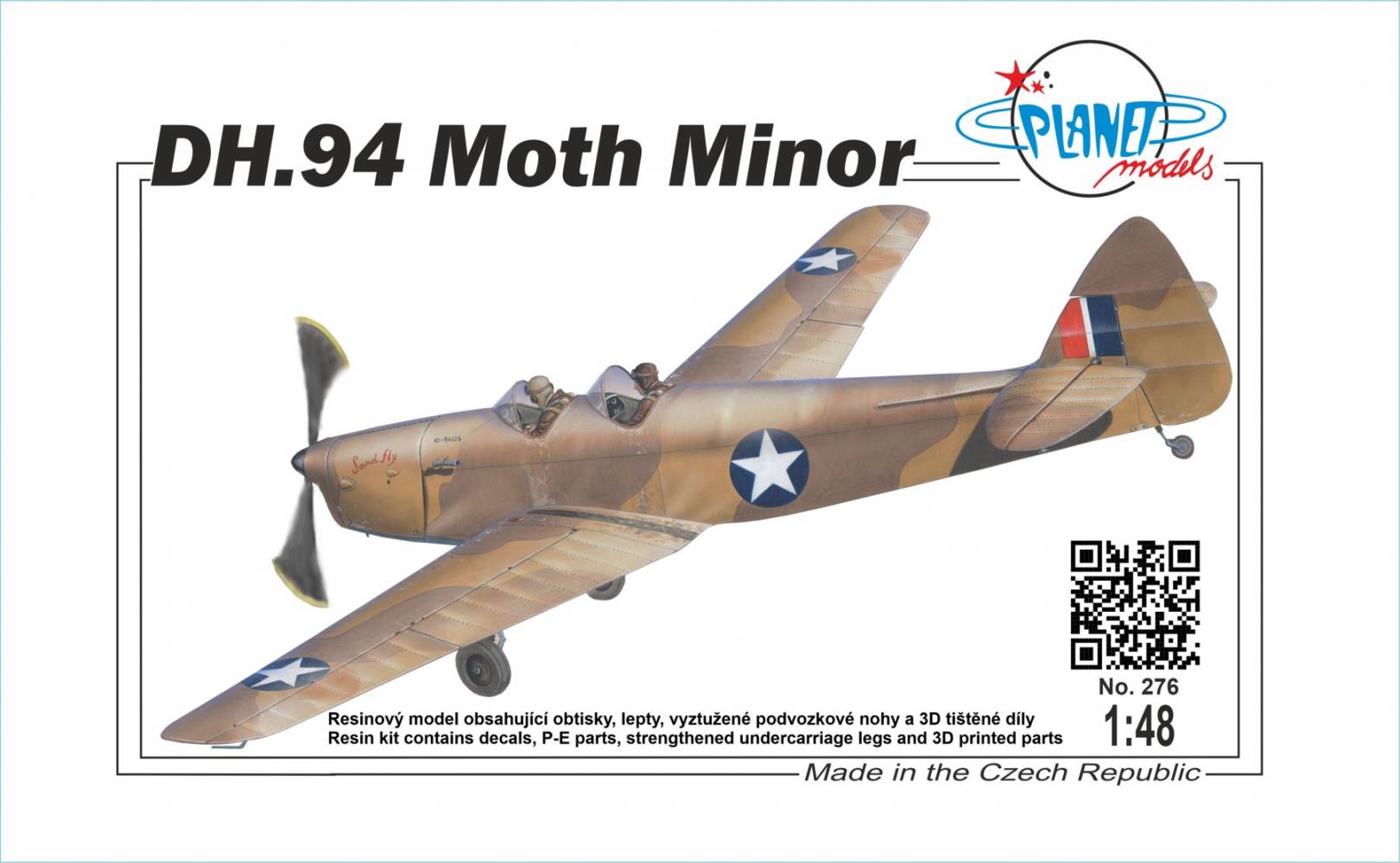 PLANET MODELS 276 DE HAVILLAND DH.94 MOTH MINOR Aircraft Model Kits