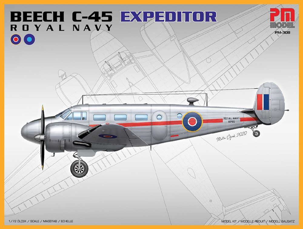 PM 308 BEECH C-45 EXPEDITOR ROYAL NAVY Aircraft Model Kits