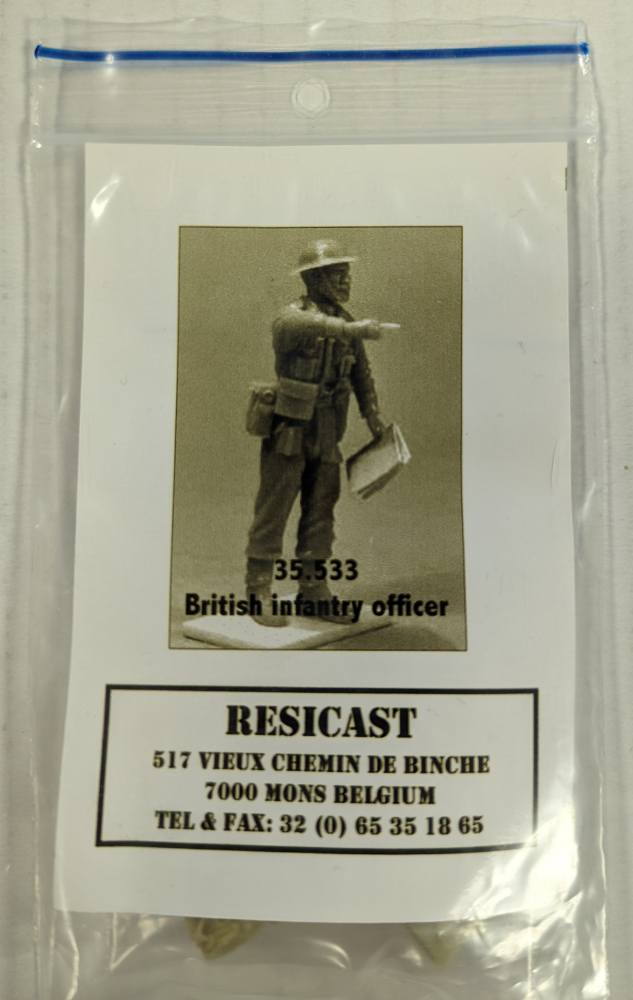 RESICAST 35533 BRITISH INFANTRY OFFICER Model Figures