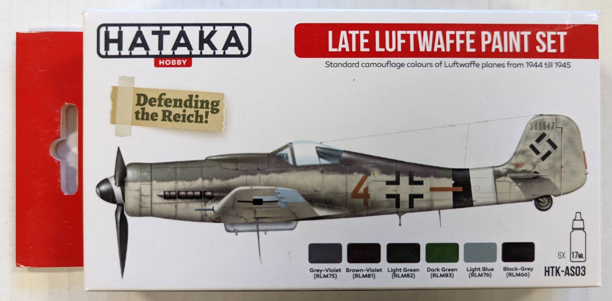 HATAKA HOBBY AS03 LATE LUFTWAFFE PAINT SET Paint & Accessories
