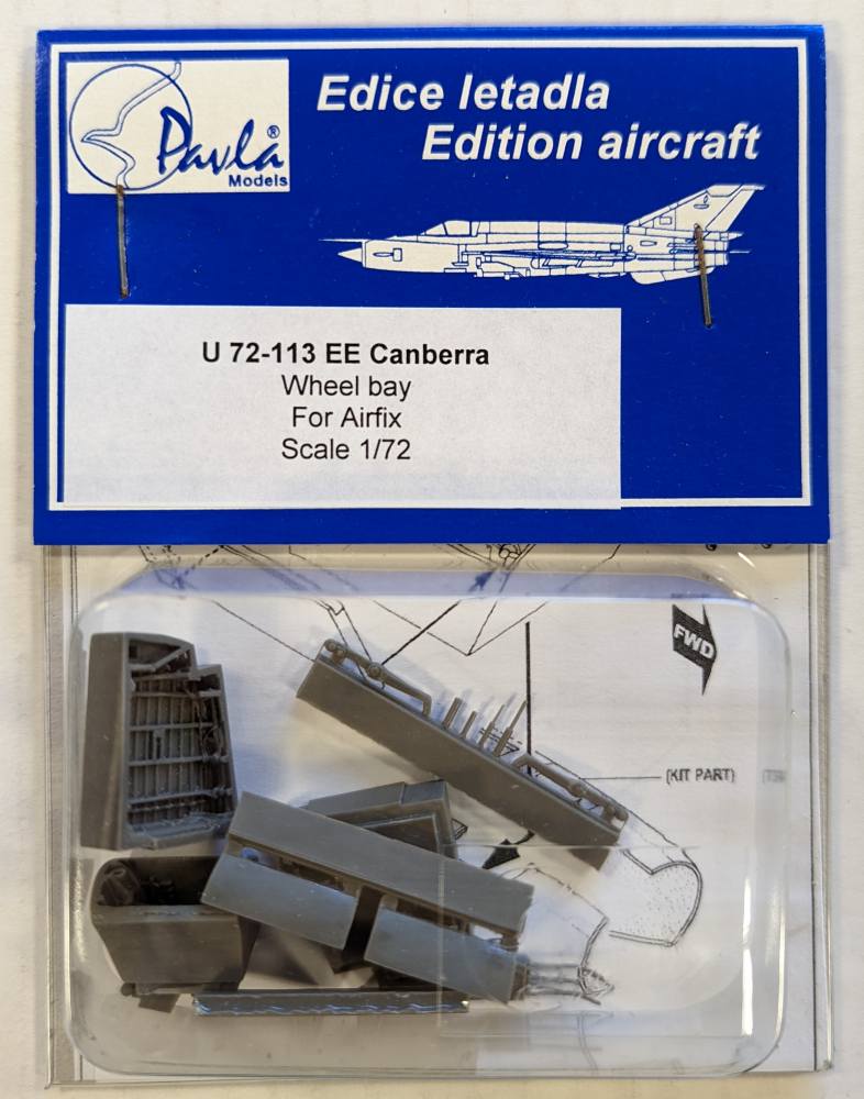 PAVLA 72113 EE CANBERRA WHEEL BAY FOR AIRFIX Conversion Sets