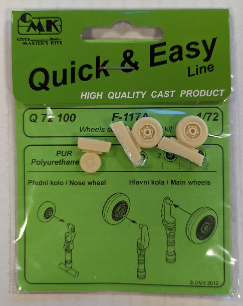 CMK 72100 F-117A WHEELS SET FOR ACADEMY KIT Conversion Sets