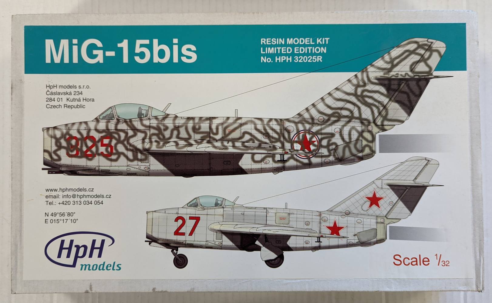HPH MODELS 32025 MiG-15BIS Aircraft Model Kits