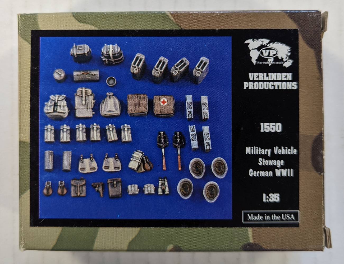 VERLINDEN PRODUCTIONS 1550 MILITARY VEHICHLE STOWAGE GERMAN WWII Military Model Kits