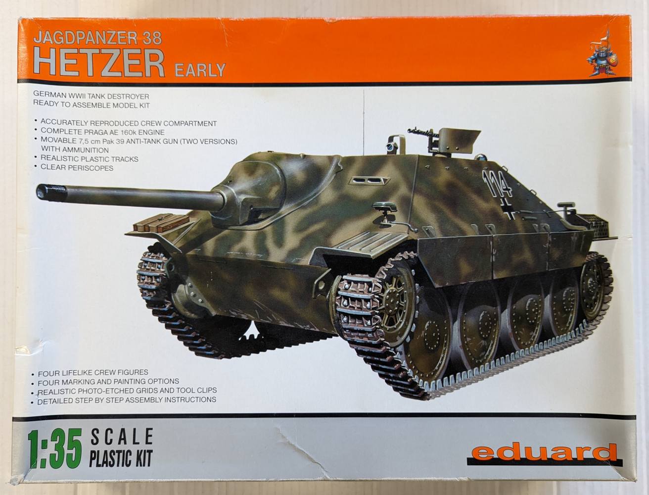 EDUARD 3711 JAGDPANZER 38 HETZER Military Model Kits