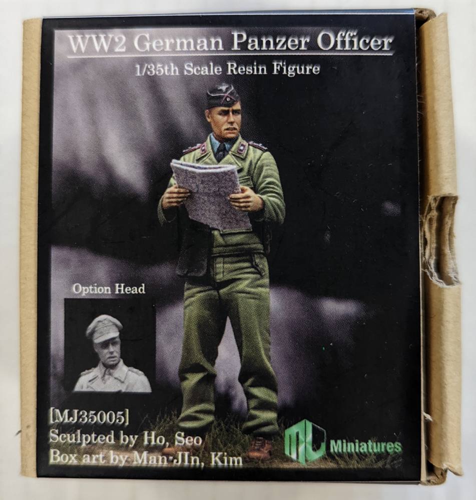 MJ MINIATURES 35005 WW2 GERMAN PANZER OFFICER Model Figures