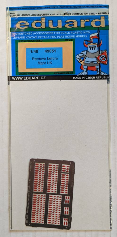 EDUARD 49051 REMOVE BEFORE FLIGHT UK Conversion Sets