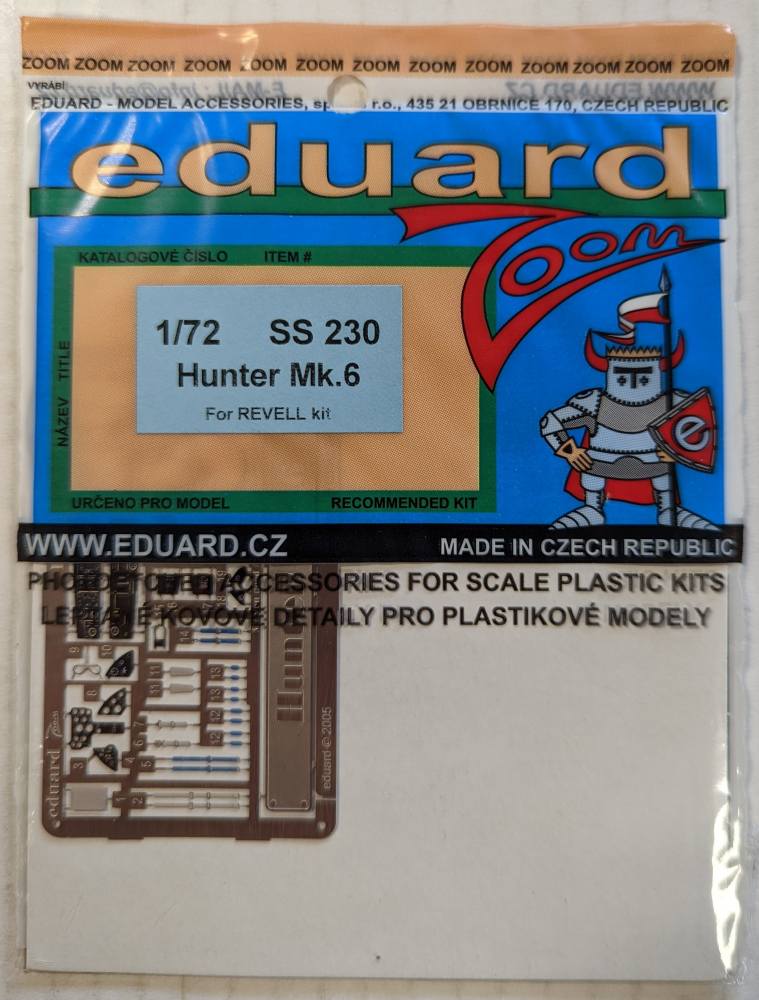 EDUARD SS 230 HUNTER MK.6 FOR REVELL KIT Conversion Sets