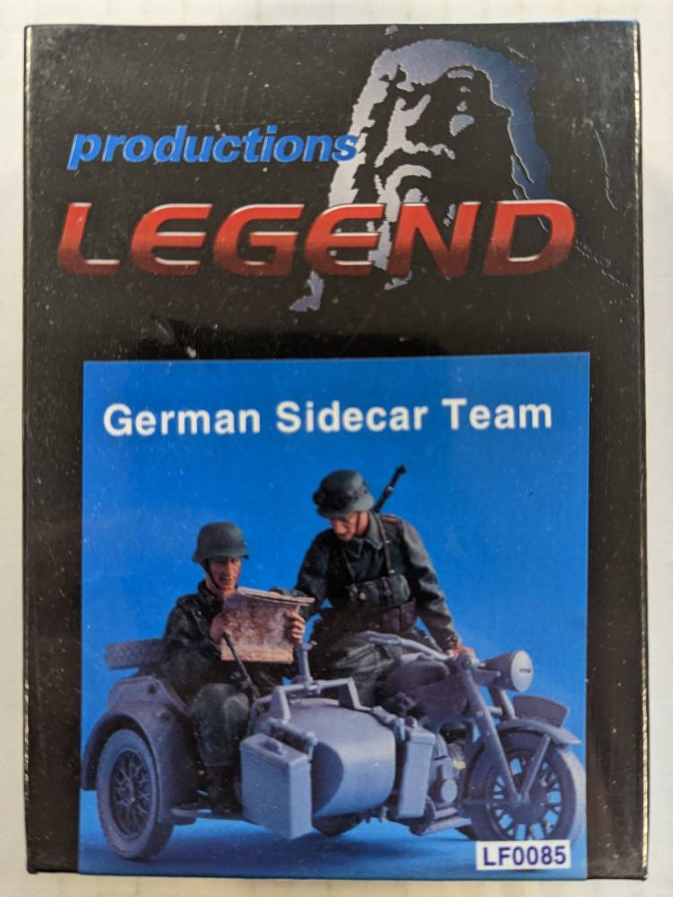 LEGEND PRODUCTIONS 0085 GERMAN SIDECAR TEAM Model Figures