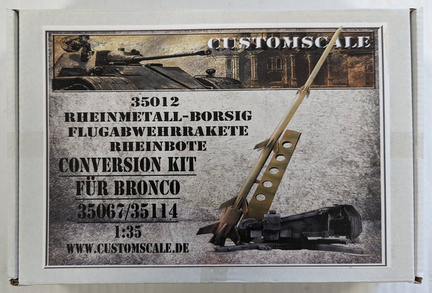 CUSTOMSCALE 35012 RHEINMETAL BORSIG FLUGABWEHRRAKETE Conversion Sets
