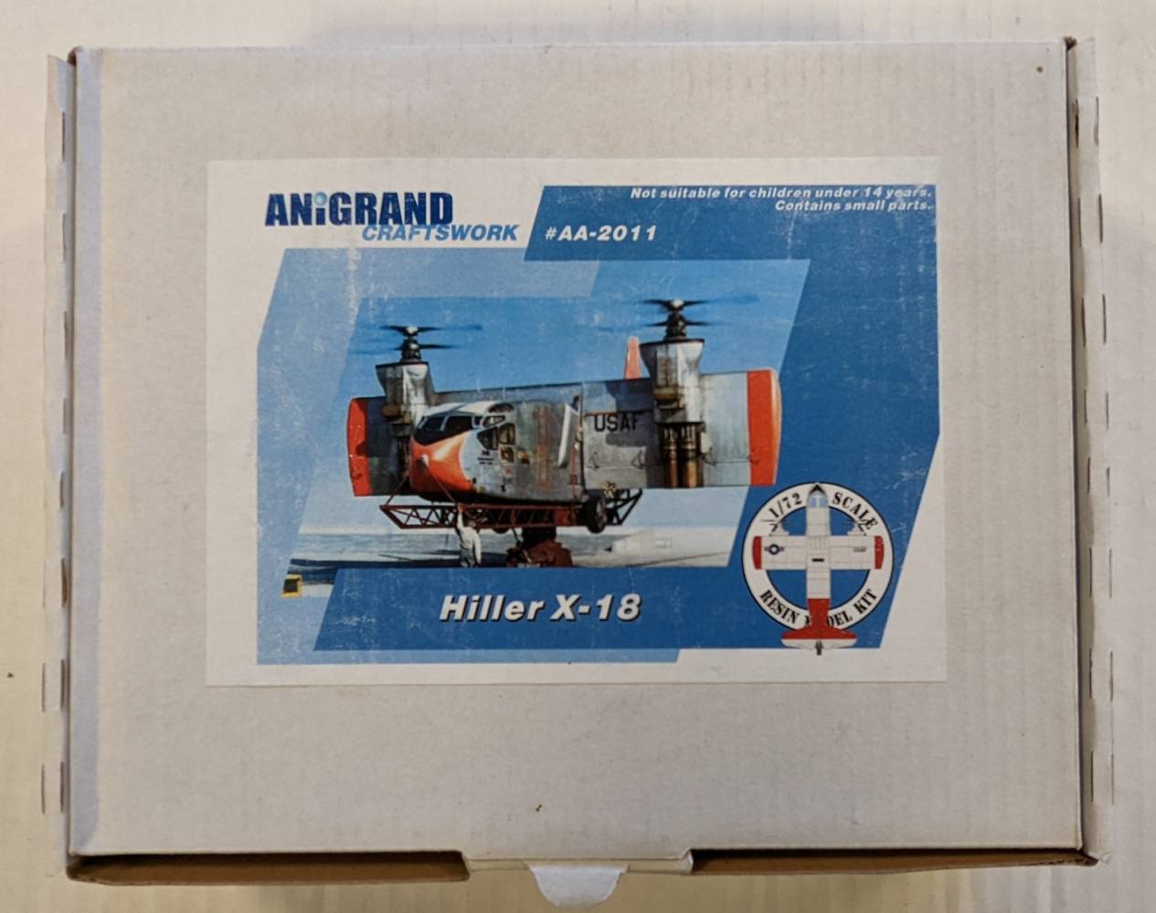 ANIGRAND 2011 HILLER X-18 Aircraft Model Kits