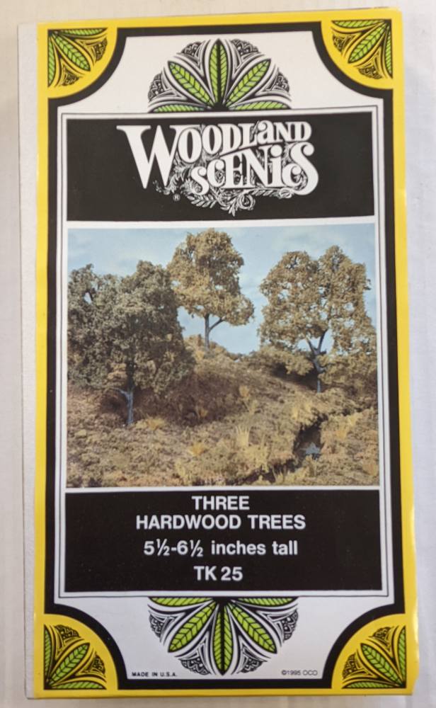 TK25 THREE HARDWOOD TREES 