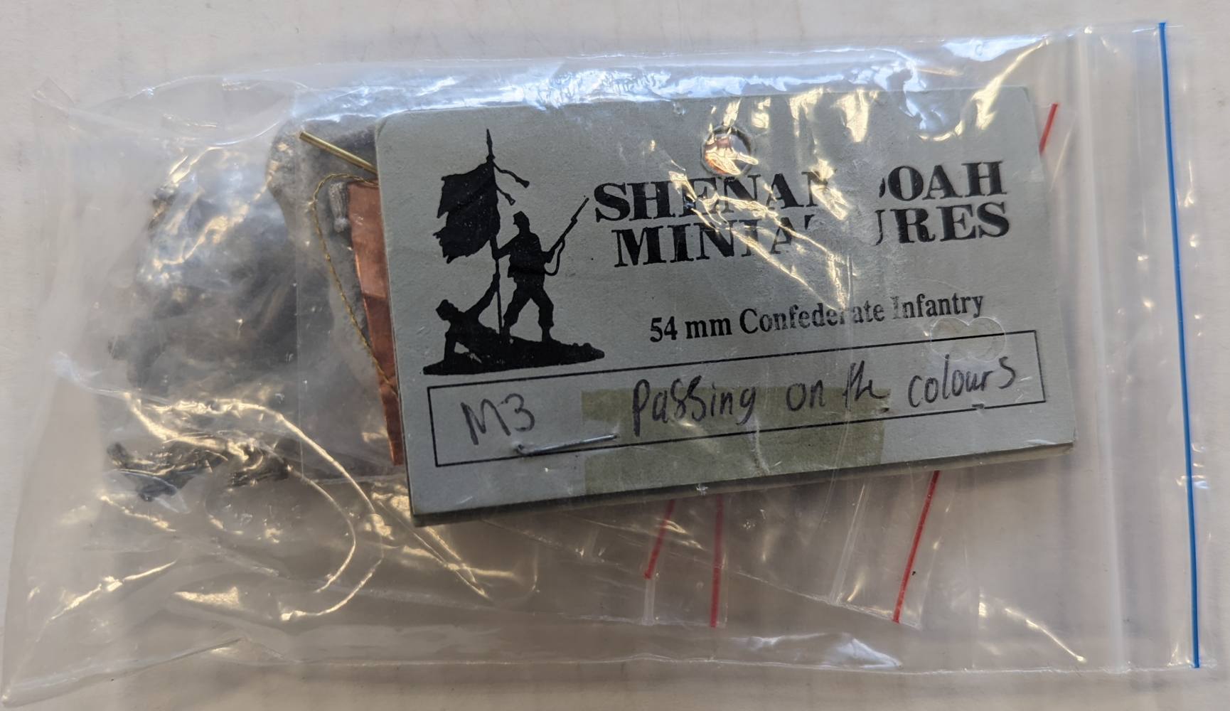 SHENANDOAH MINIATURES M3 CONFEDERATE INFANTRY PASSING ON THE COLOURS Model Figures