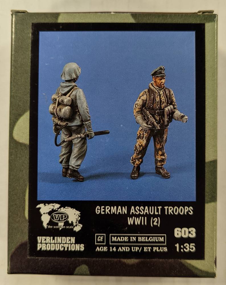 VERLINDEN PRODUCTIONS 603 GERMAN ASSAULT TROOPS Model Figures