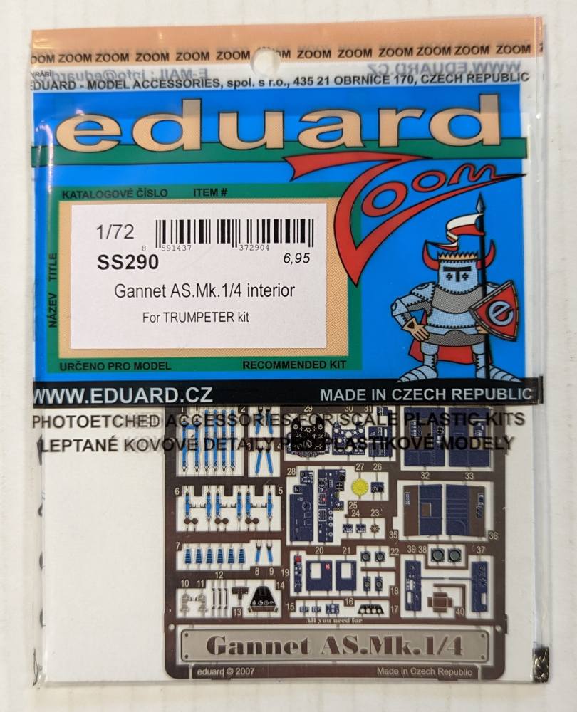 EDUARD SS290 GANNET AS.MK.1/4 INTERIOR Conversion Sets