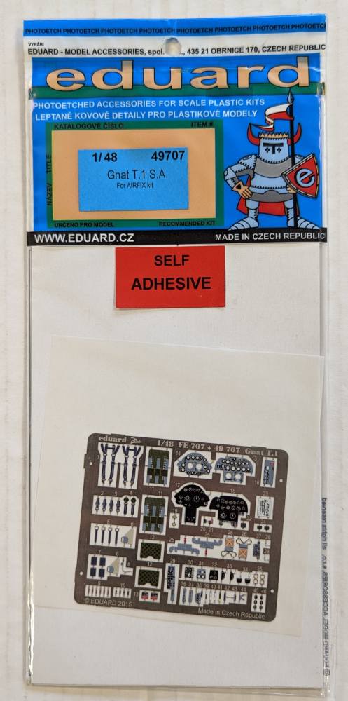 EDUARD 49707 GNAT T.1 S.A.FOR AIRFIX KIT Conversion Sets