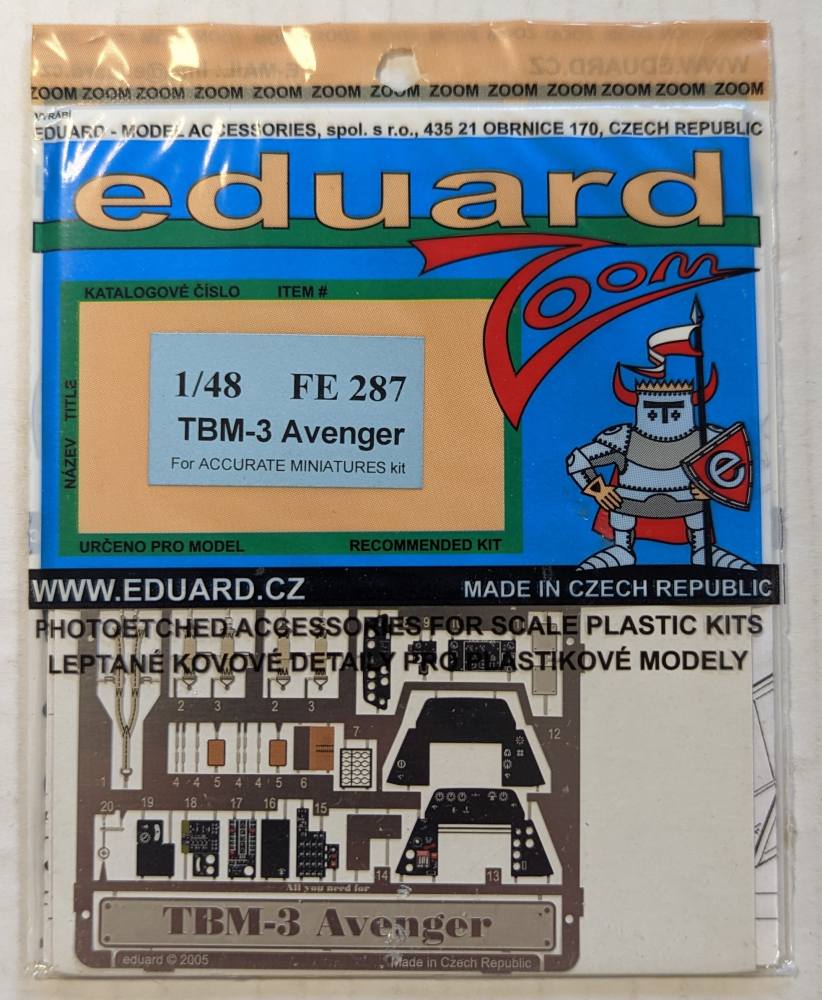 EDUARD FE287 TBM-3 AVENGER FOR ACCURATE MINIATURES Conversion Sets
