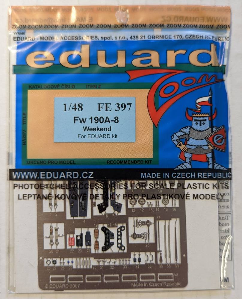 EDUARD FE397 FW 190A-8 WEEKEND Conversion Sets