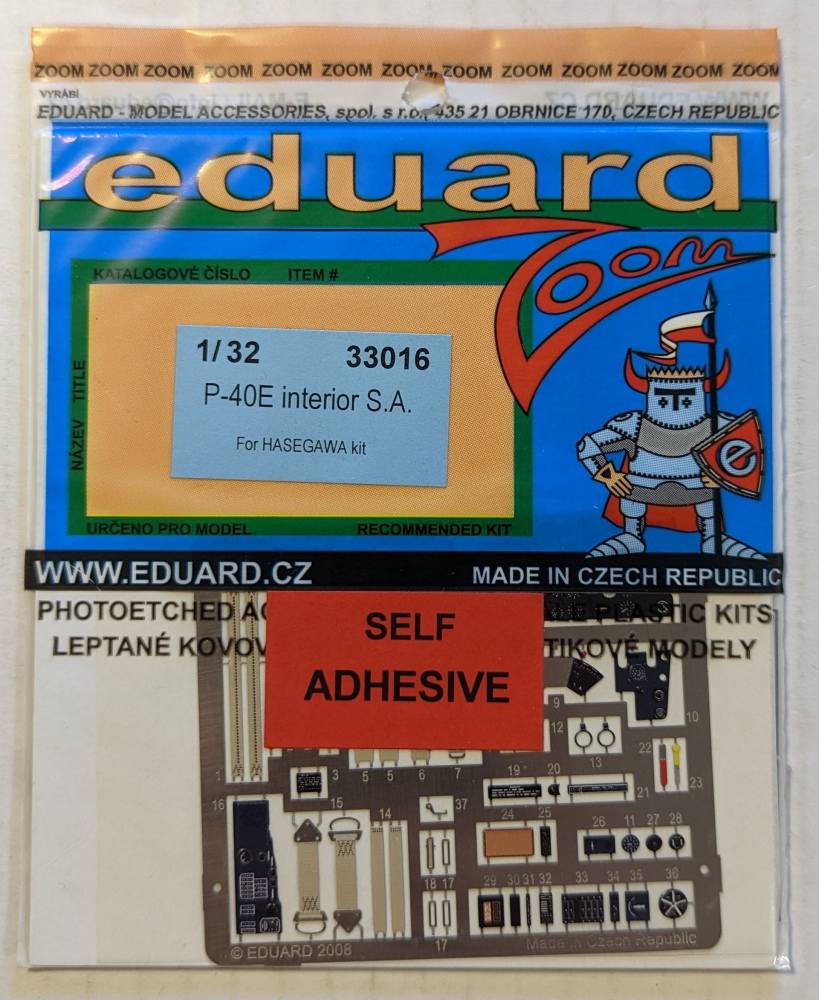 thumbnail image 2 of Eduard 1/32 P-47D LooK Set For Eduard & Hasegawa Kits (PE & Resin Model Accessories) 2 of 6