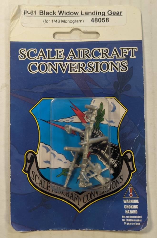 SCALE AIRCRAFT CONVERSIONS 48058 P-61 BLACK WIDOW LANDING GEAR Conversion Sets