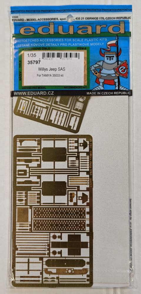 EDUARD 35797 WILLYS JEEP SAS FOR TAMIYA KIT Conversion Sets