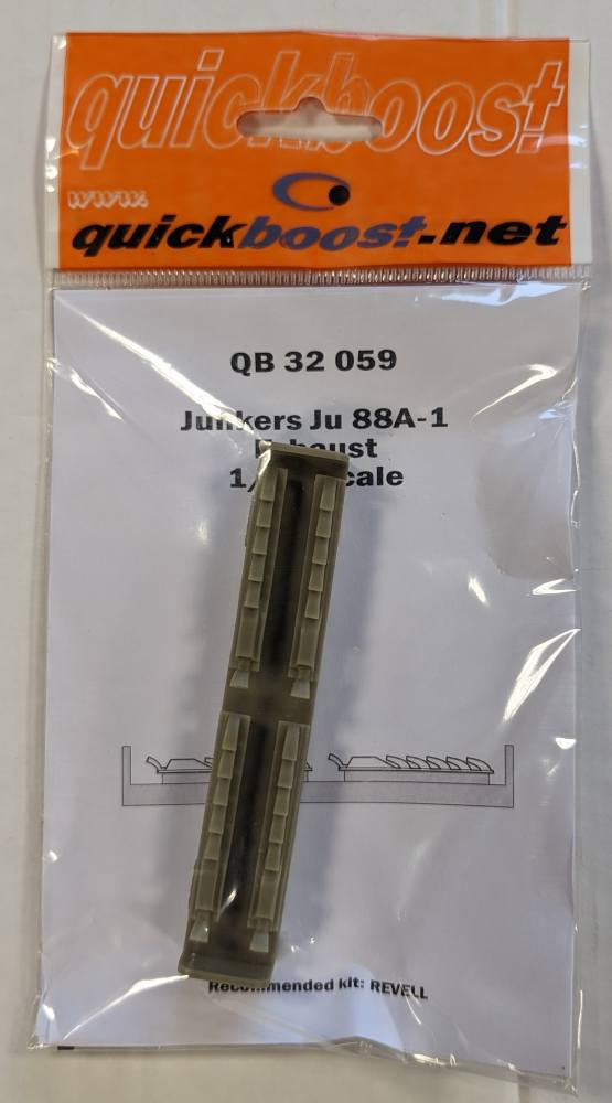 QUICKBOOST.NET 32059 JUNKERS JU 88A-1 EXHAUST Conversion Sets