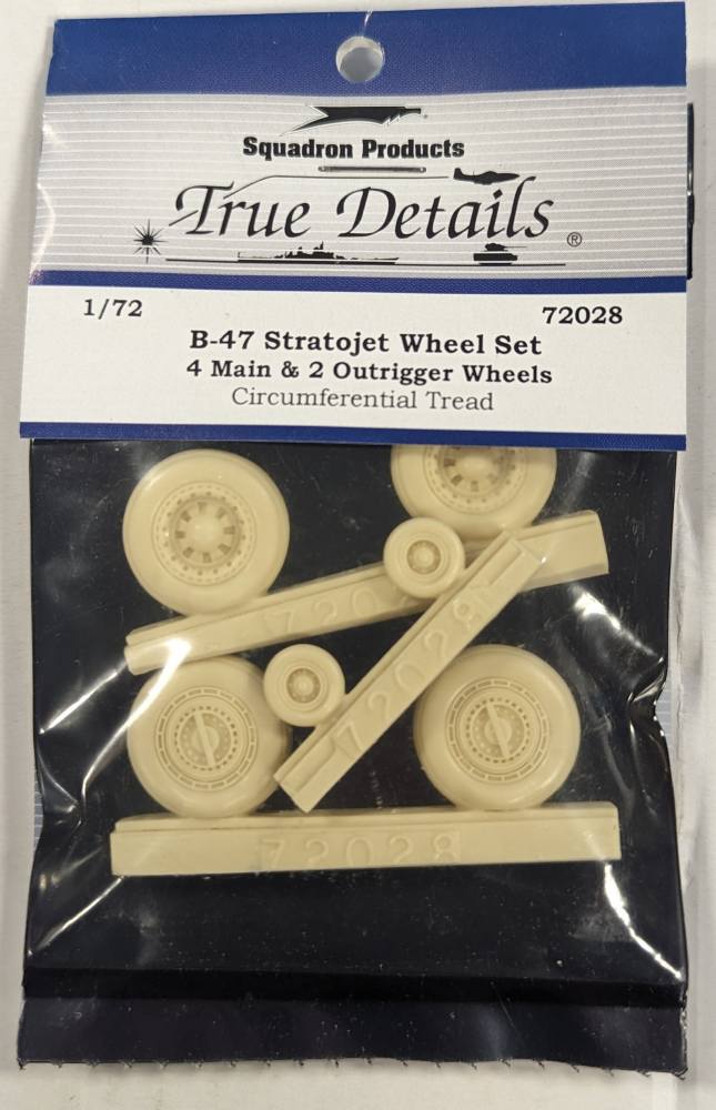 TRUE DETAILS 72028 B-47 STRATOJET WHEEL SET Conversion Sets