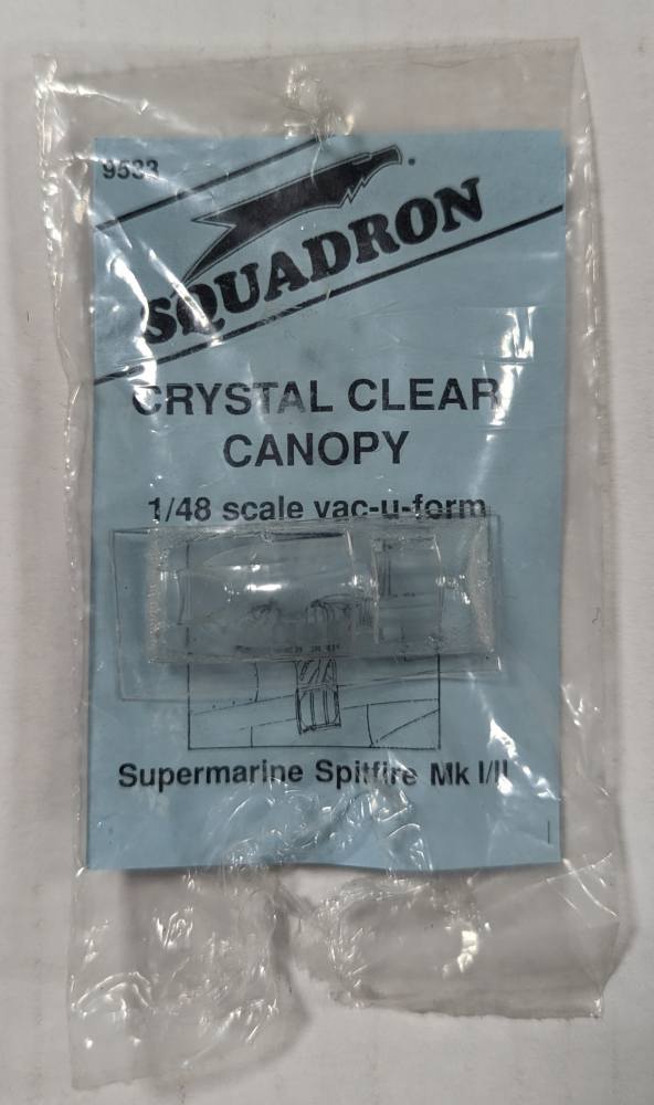 SQUADRON MODELS 9533 CRYSTAL CLEAR CANOPY SUPERMARINE SPITFIRE MK I/II Conversion Sets