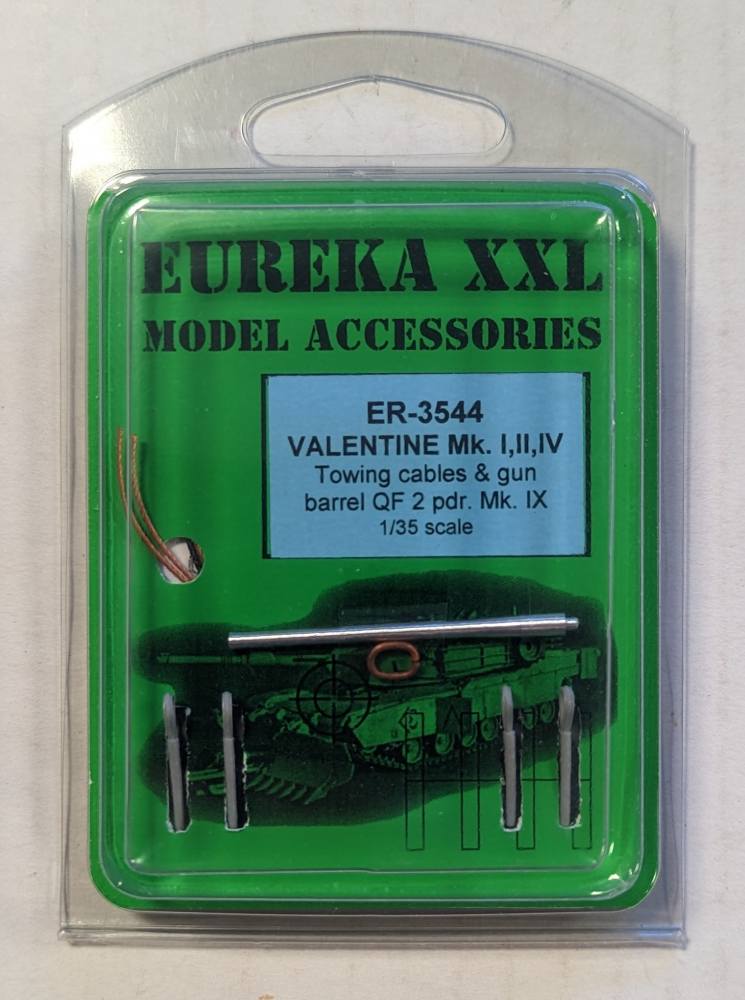 EUREKA 3544 VALENTINE MK.I II IV TOWING CABLES AND GUN BARREL Conversion Sets