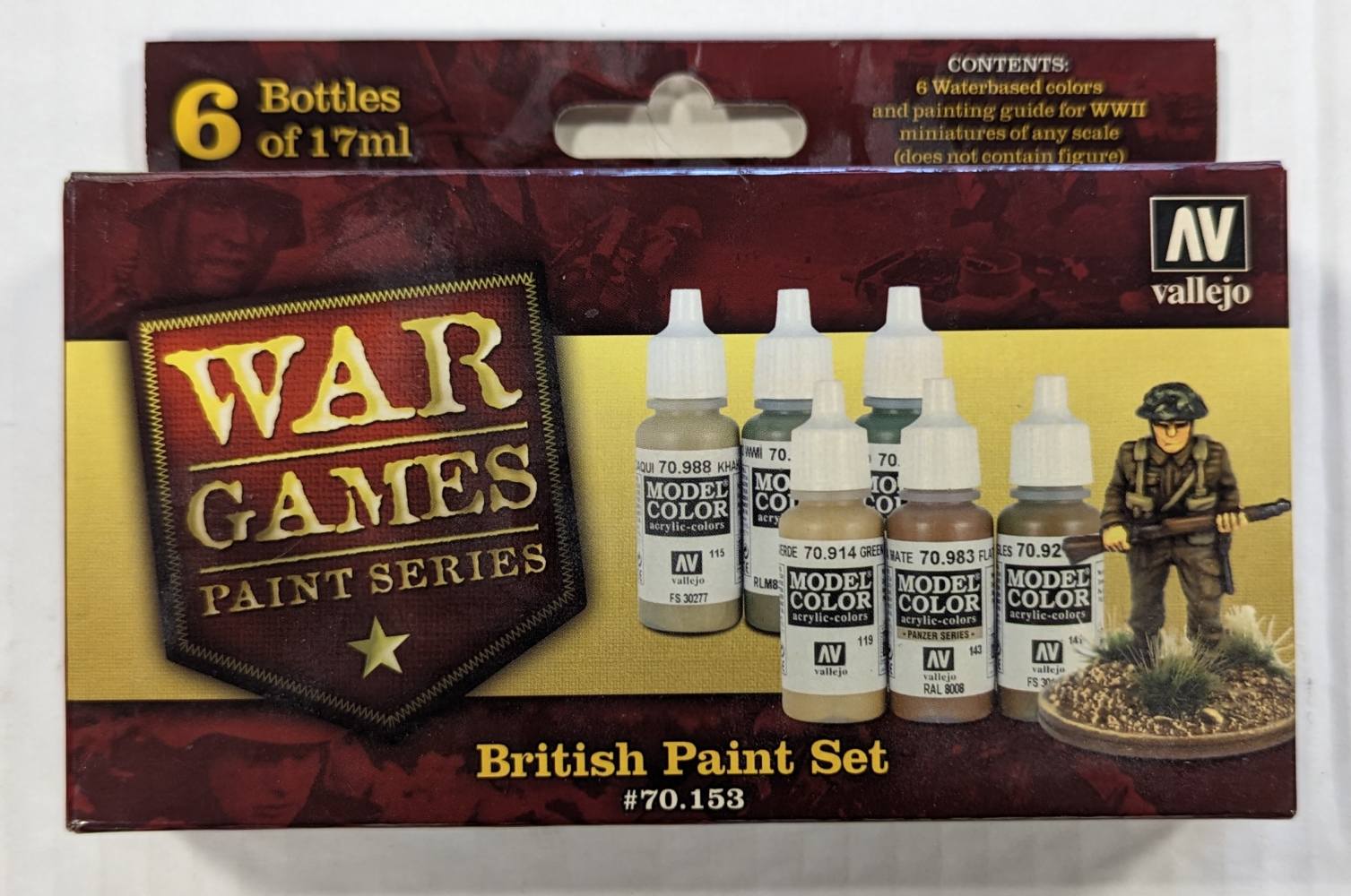 Model Paint Kits 70153 BRITISH PAINT SET