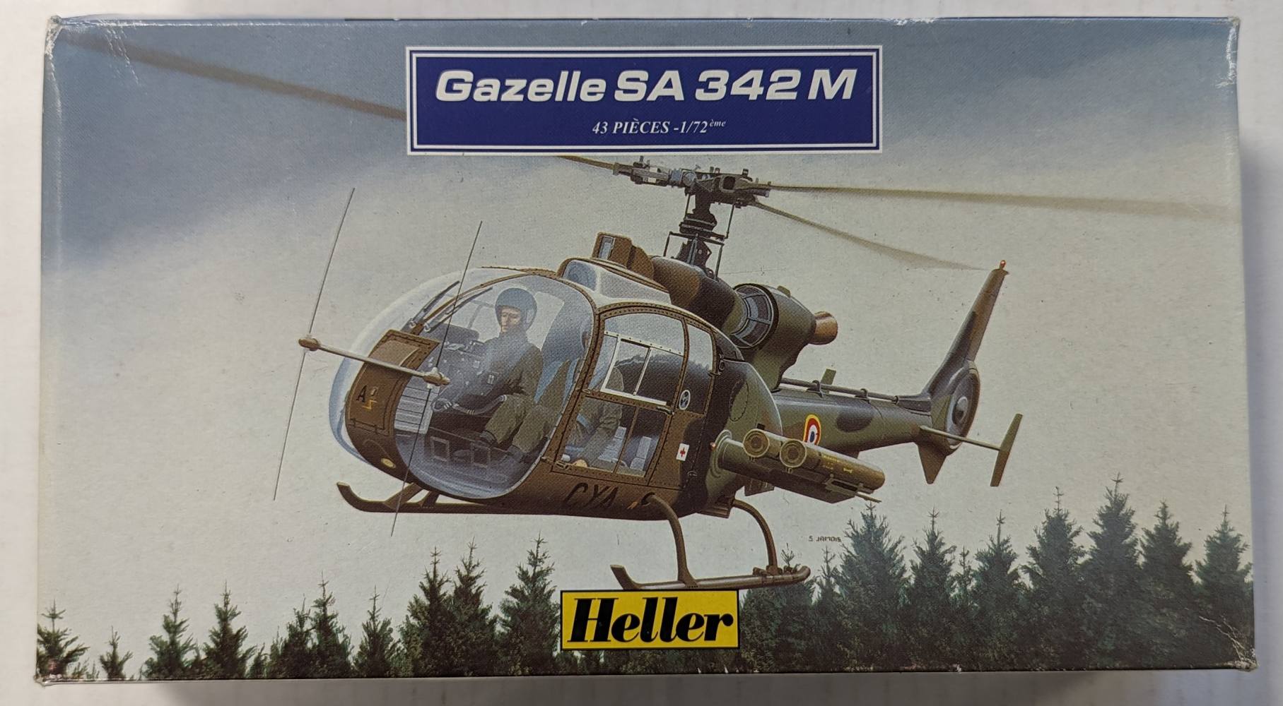 HELLER Aircraft Model Kits 80284 SA 342 M GAZELLE