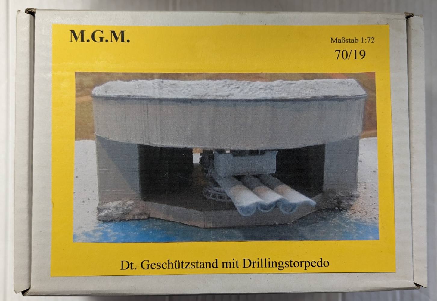 MGM 7019 DT GESCHUTZSTAND MIT DRILLINGSTORPEDO Military Model Kits