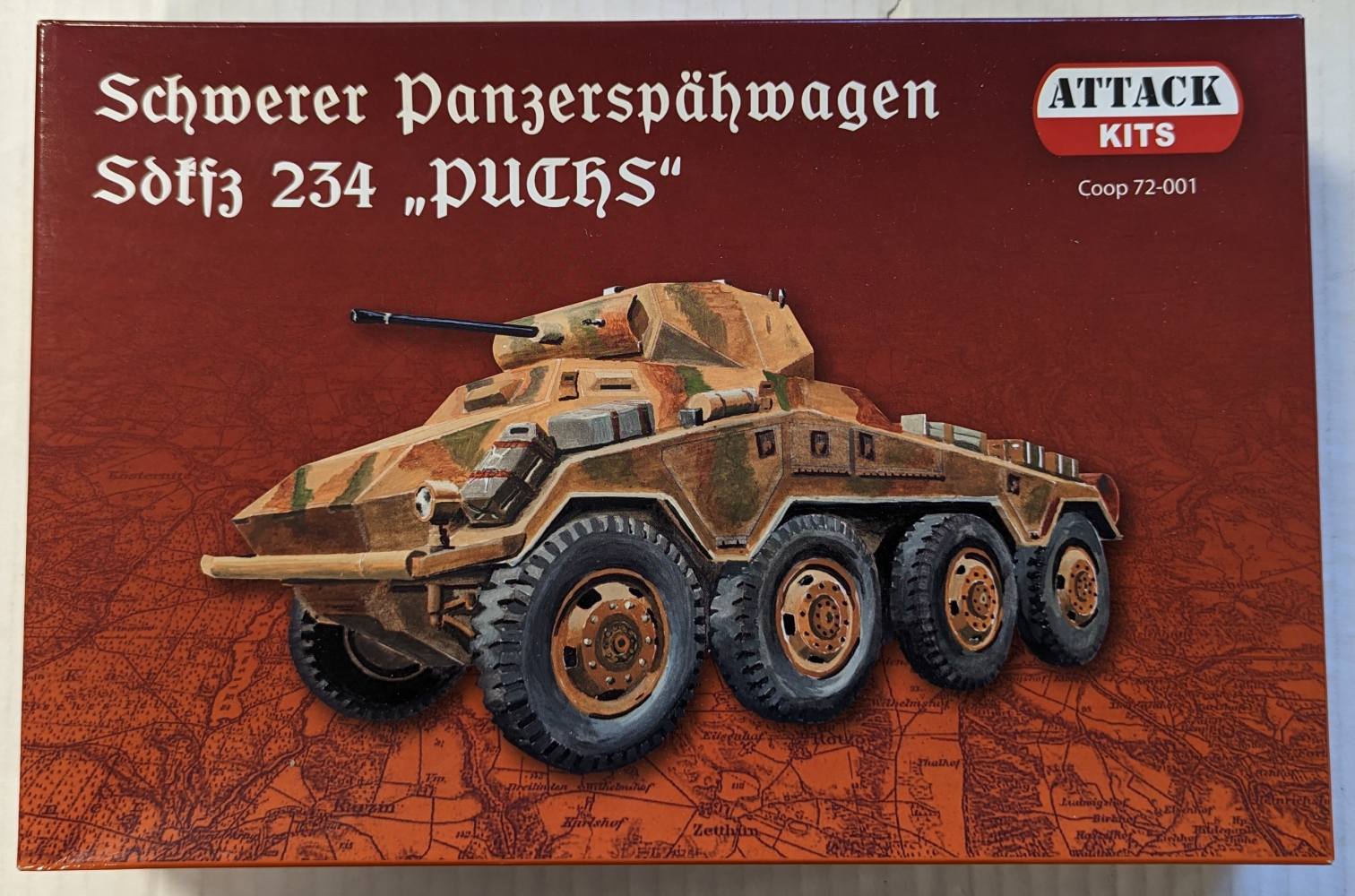 ATTACK 72001 SCHWERER PANZERSPAHWAGEN SDFKZ 234 Military Model Kits