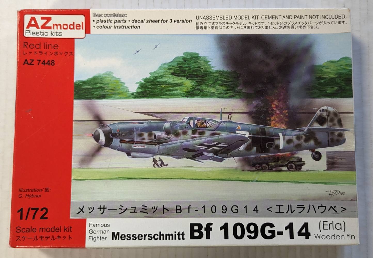 AZ MODEL 7448 MESSERSCHMITT BF 109G-14 Aircraft Model Kits